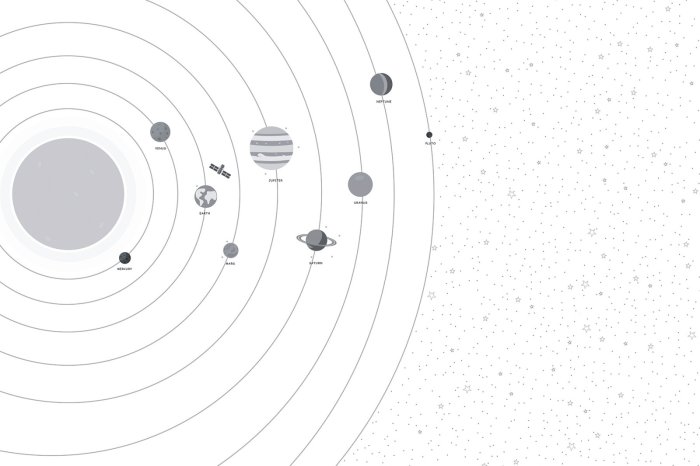Fototapete Planeten und Sterne Sonnensystem