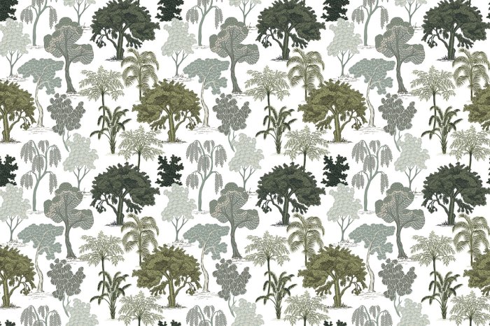 Fototapete Wilde Bäume im tropischen Dschungel