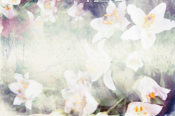 Fototapete Abstraktes Muster mit Blumen