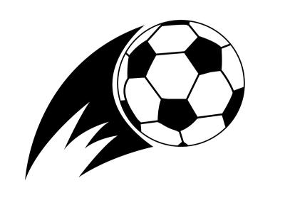 Sticker Fußball in Bewegung