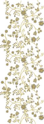 Sticker Blumen und Blätter an geschwungenen Stängeln