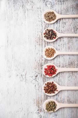 Sticker Holzlöffel mit Gewürzen