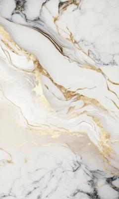 Sticker Weiße Marmortextur mit goldenen Adern