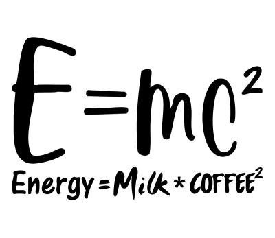 Sticker Humoristischer Spruch über Kaffee