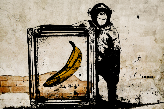 Bild Inspired by Banksy - sepia