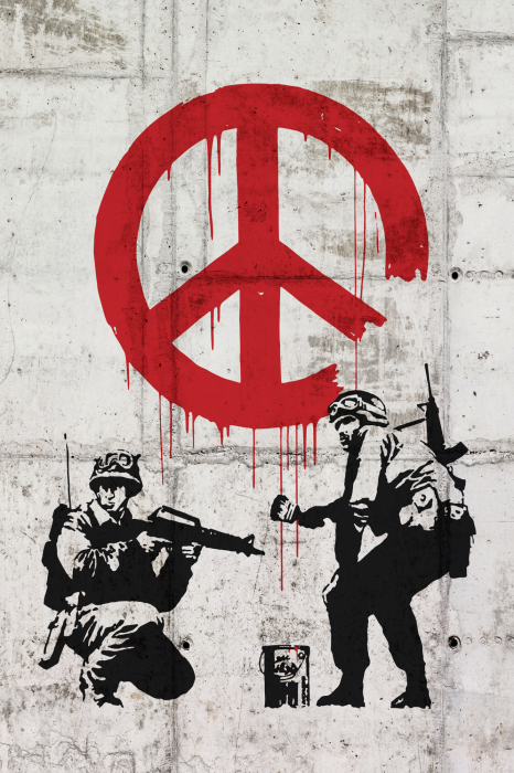 Bild Soldiers Painting Peace by Banksy