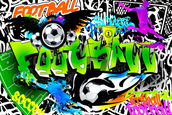 Bild Football Graffiti (1 Part) Wide