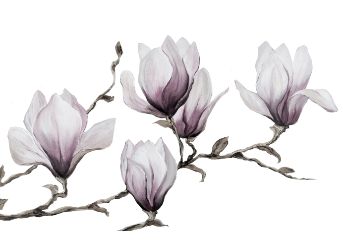 Bild Painted Magnolias (1 Part) Wide