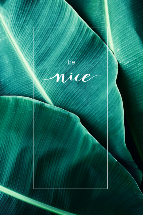 Bild Be Nice (1 Part) Vertical