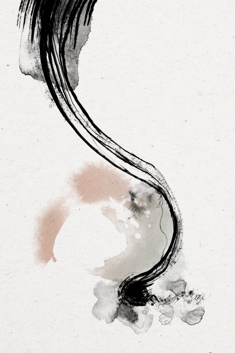 Bild Abstraktion mit einem künstlerischen Pinselstrich