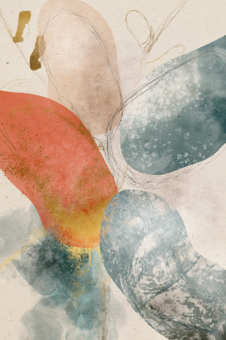 Bild Abstraktion mit Punkten und Linien