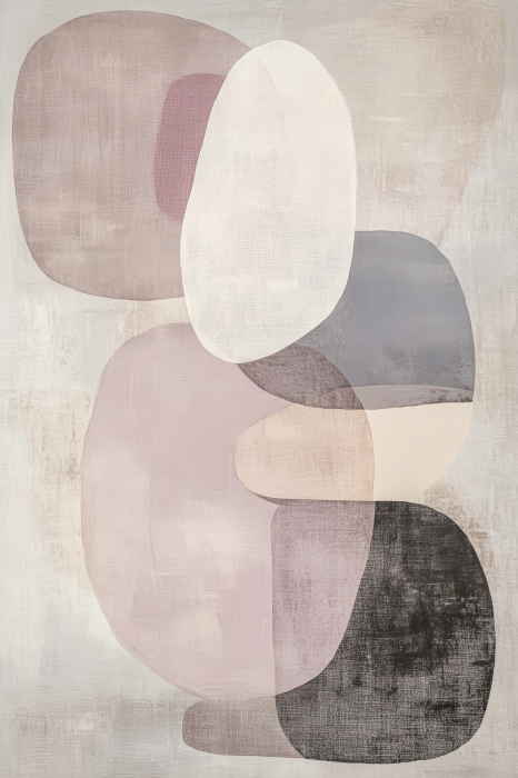 Bild Ovale Formen in gedeckten Farben