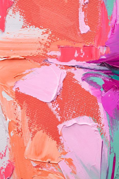 Bild Künstlerischer Ausdruck, gemalt mit rosa Farben