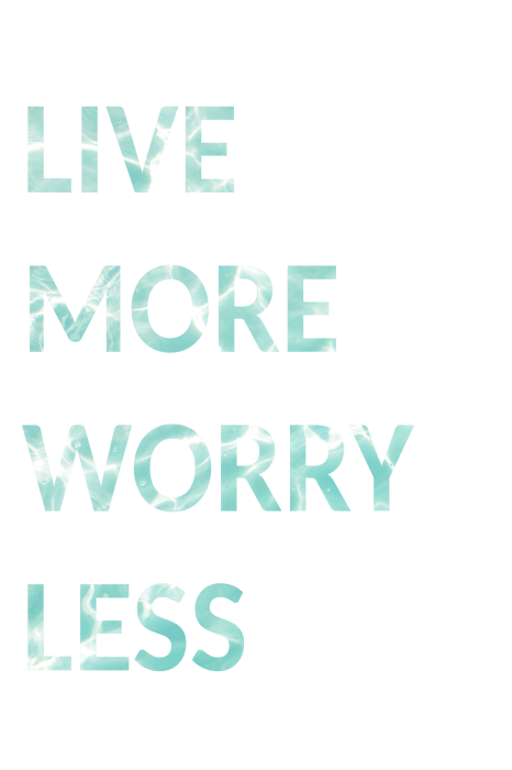 Bild Live More Worry Less (1 Part) Vertical