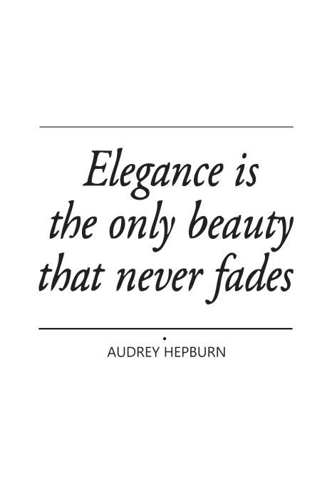 Bild Hepburn Quote (1 Part) Vertical