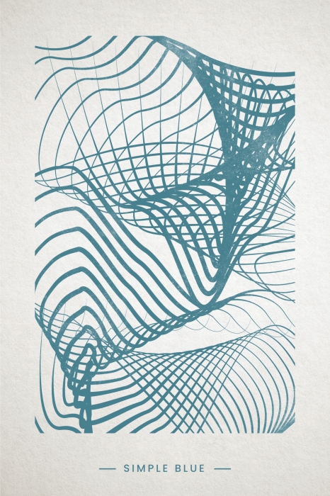 Bild Simple Blue (1 Part) Vertical