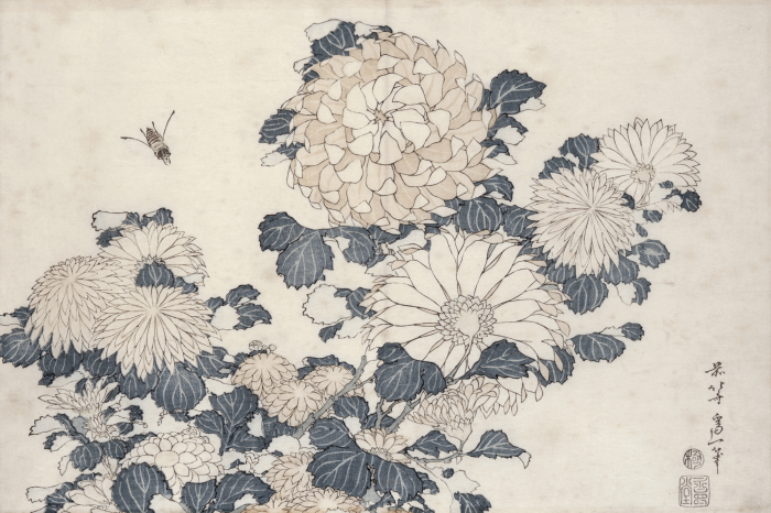 Bild Leuchtende Blumen in einem harmonischen japanischen Stil