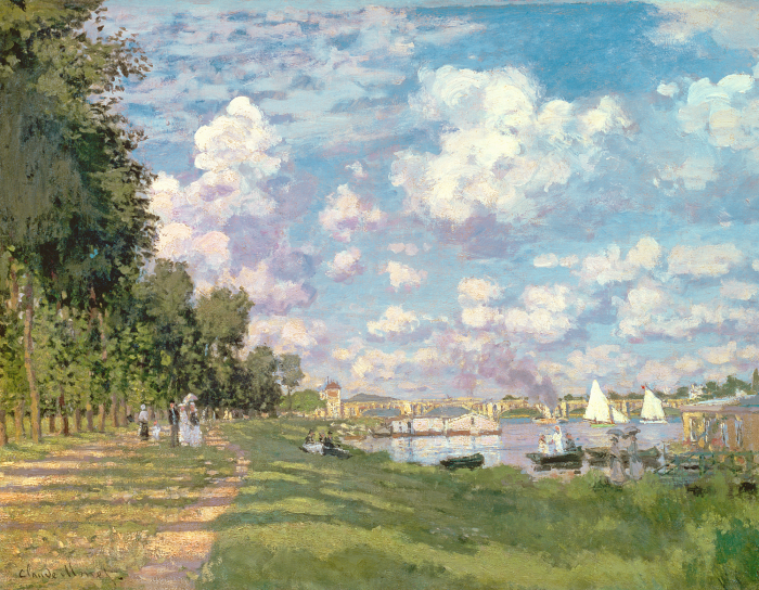 Bild Ein bezaubernder Pfad entlang des Flusses und des Waldes