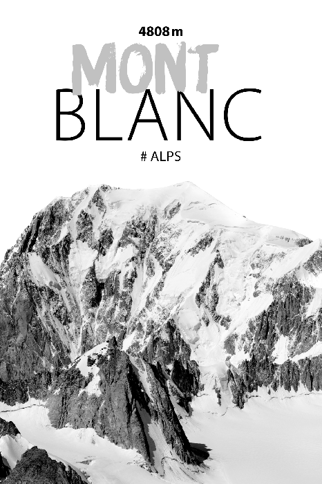 Bild Mont Blanc (1 Part) Vertical