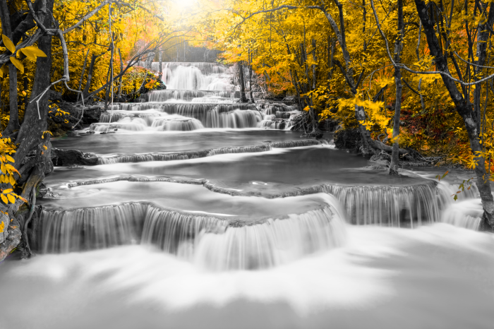 Bild Cascade of Thoughts (1 Part) Wide Yellow