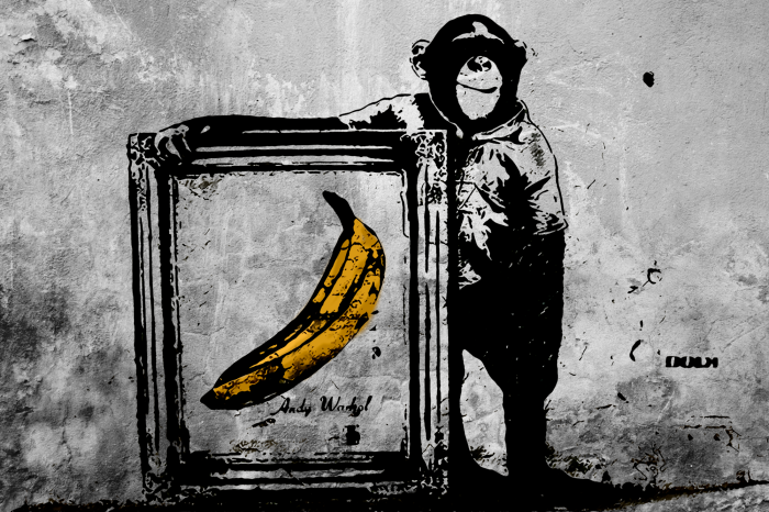 Bild Inspired by Banksy - black and white