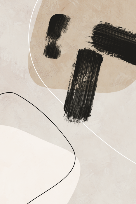 Bild Dünne Linien und Pinselstriche auf beigem Hintergrund