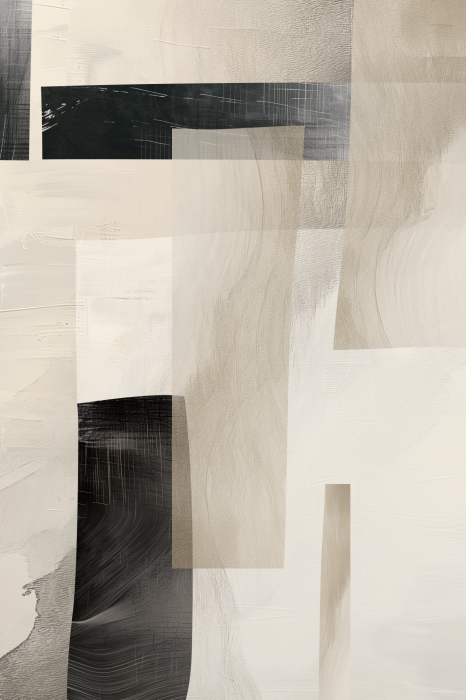 Bild Schwarze und beige abstrakte Streifen