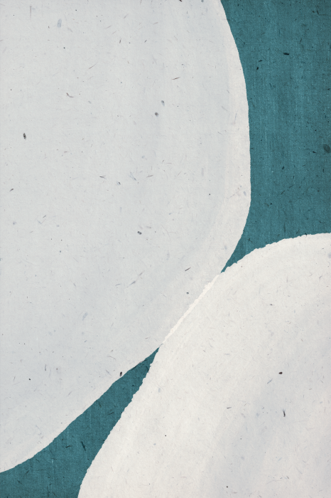 Bild Unregelmäßige Formen auf türkisfarbenem Hintergrund