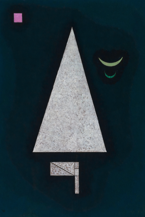 Bild Reproduktion des Werkes „Weiße Schärfe“ von Wassily Kandinsky