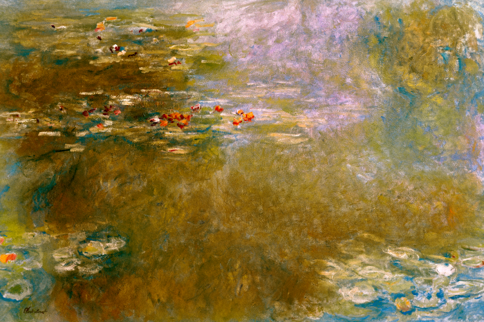 Bild Ein ruhiger Teich mit Seerosen in Claude Monets Vision