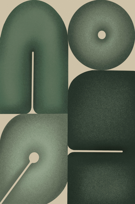 Bild Abbildung grüner geometrischer Formen