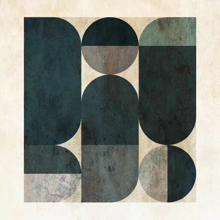 Bild Abstrakte geometrische Formen mit rauer Textur