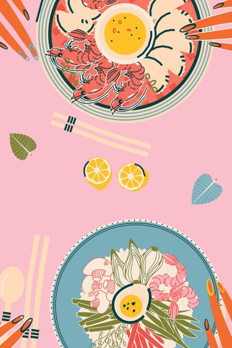 Bild Atmosphärische japanische Ramen-Suppe