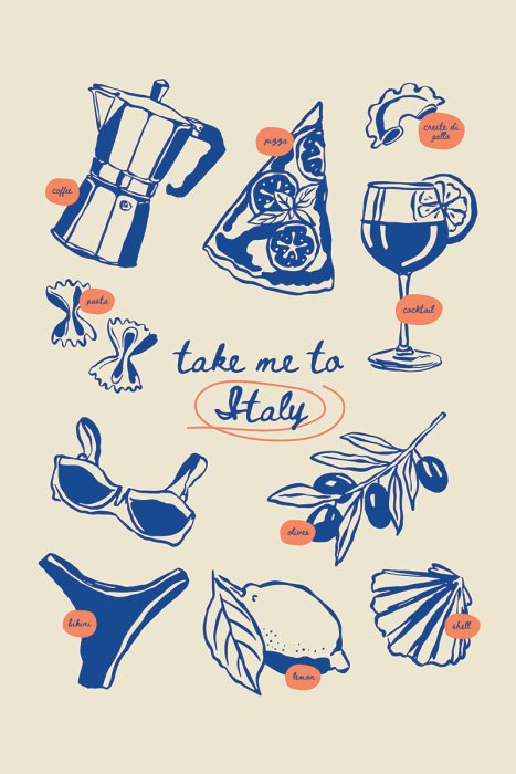 Bild Traditionelle italienische Aromen auf dem Tisch