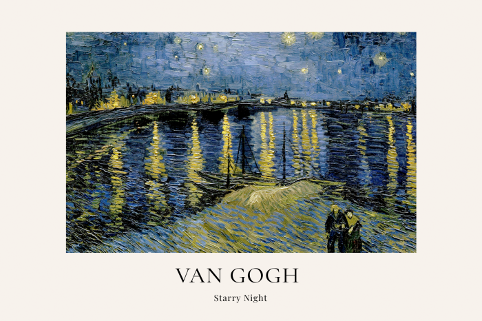 Poster Klassische Kunst mit Sternenhimmel