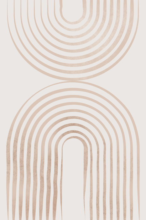 Poster Abstraktes geometrisches Muster mit Bögen