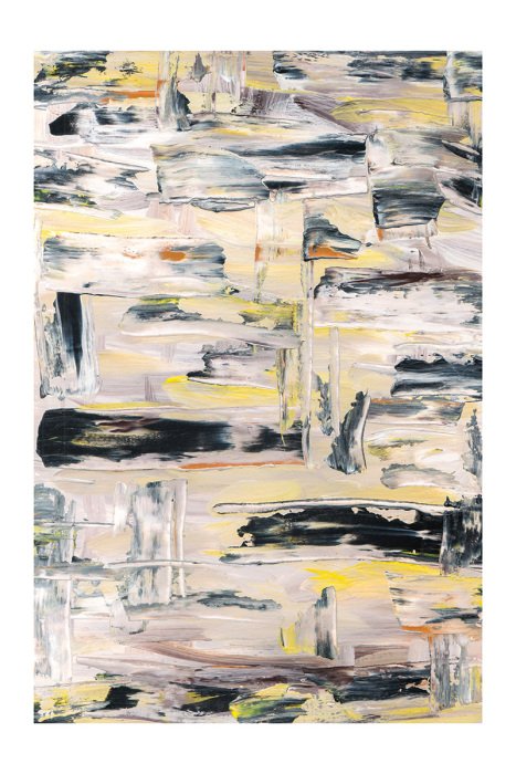 Poster Ein kreatives Muster, das mit Maltechniken erstellt wurde