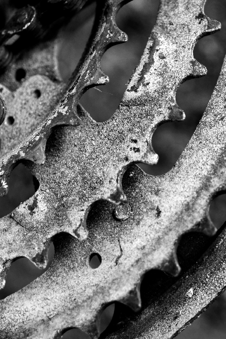 Poster Mechanische Details des Fahrrads