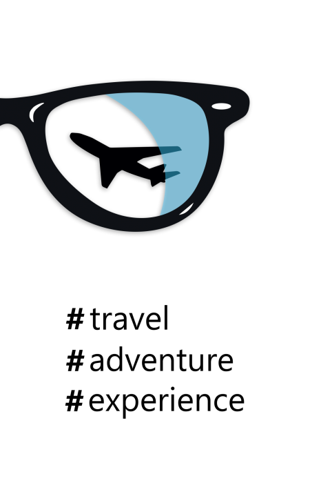 Poster Minimalistische Flugzeugbrille