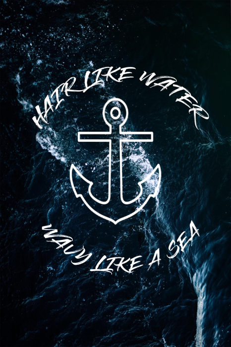 Poster Seeanker mit Zitat