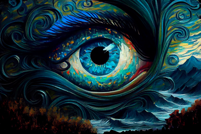 Poster Der Anblick der Elemente Meer und Himmel