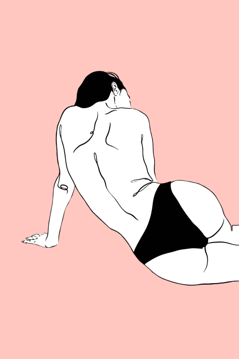 Poster Moderne Illustration einer Frau