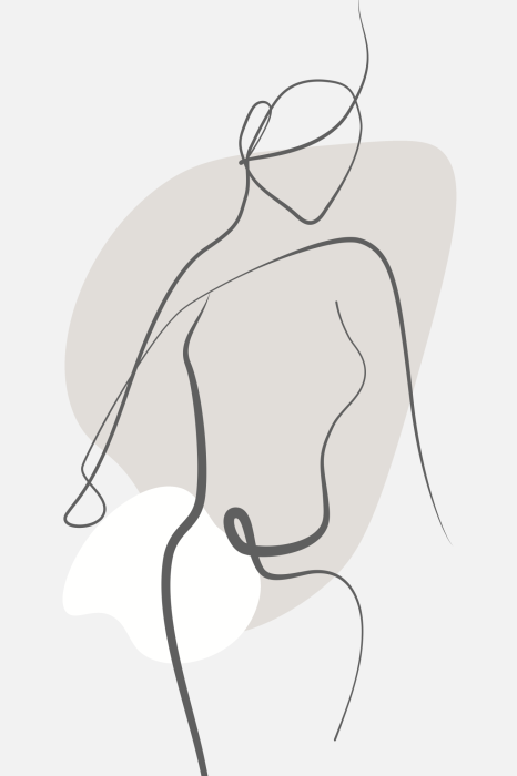 Poster Minimalistische Darstellung einer Frau