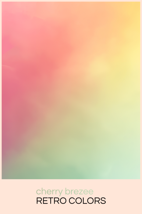 Poster Ein zarter, verschwommener Hintergrund mit Retro-Charme