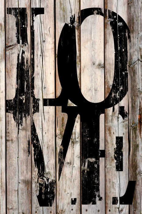 Poster Rustikale Liebesdekoration