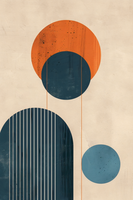 Poster Minimalistische geometrische Figuren