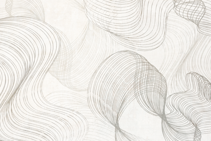 Poster Mit einer dünnen Linie gezeichnete Wellen