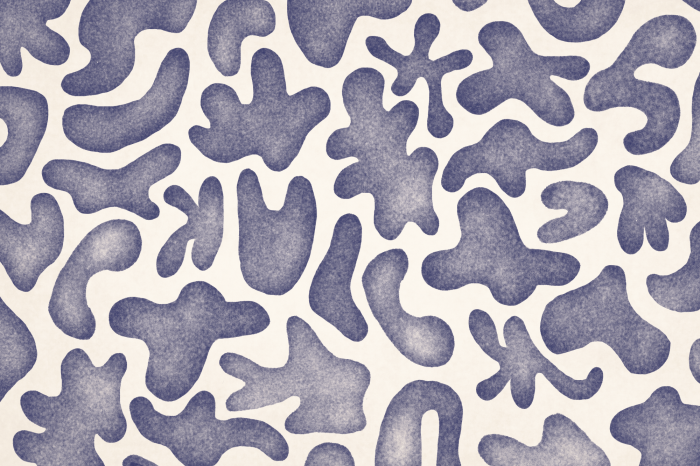 Poster Eine Komposition mit weichen Formen