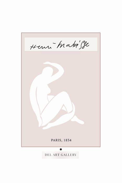 Poster Eine filigrane Komposition mit einer Silhouette