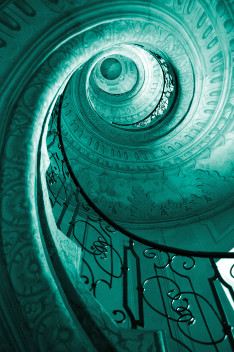 Poster Künstlerische Aufnahme der Treppe